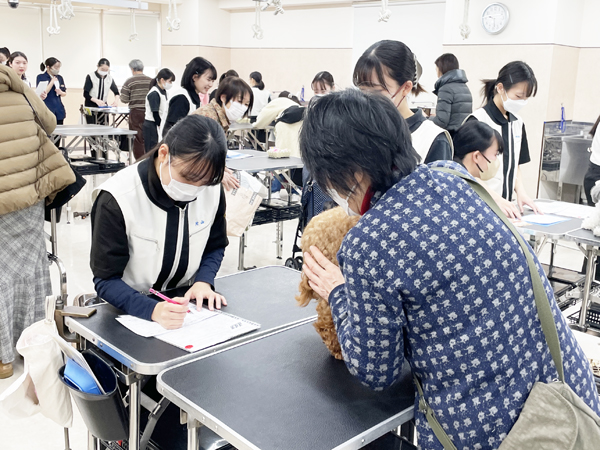 お客様の接客を実践♪